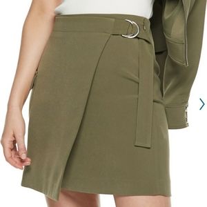 Nine West Olive Green Wrap Skirt - XL